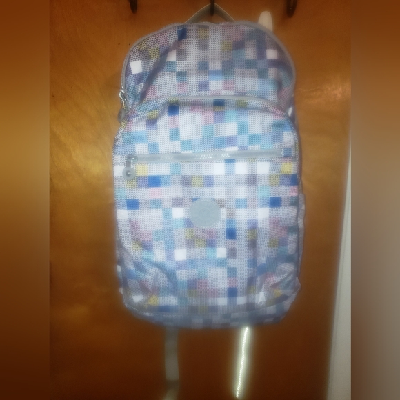 NWT Kipling Seoul Extra Large Printed 17" Laptop/ Travel Backback in Gri… - Picture 2 of 6